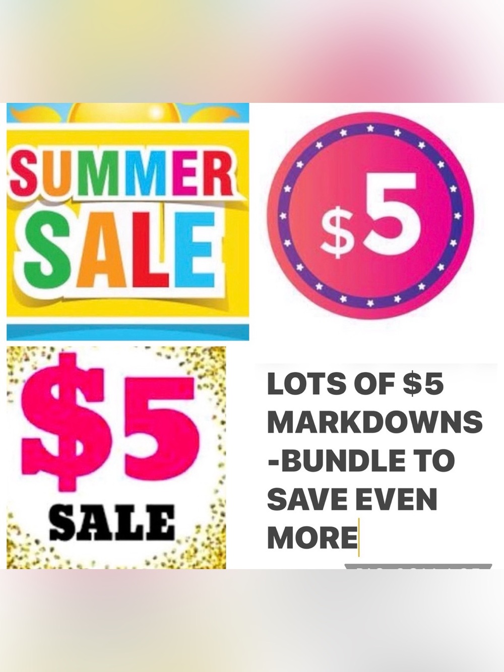 $5 MARKDOWNS CLEAR OUT